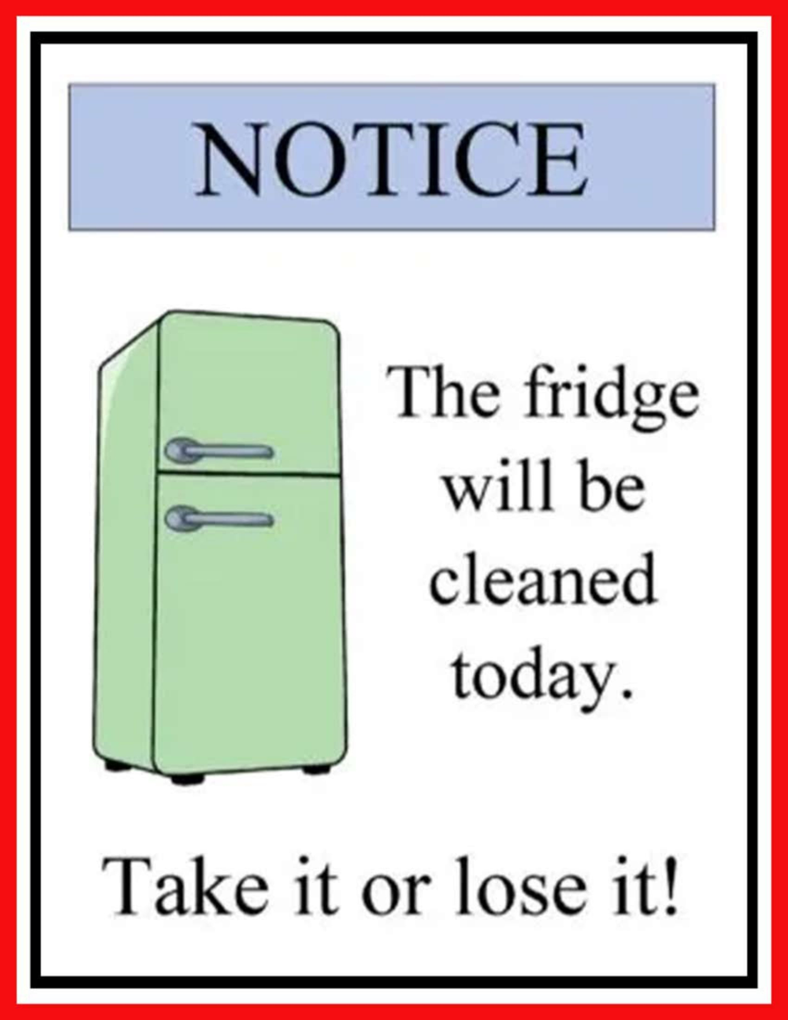 Sample Office Refrigerator Cleaning Schedule Template Pdf