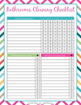 Sample Restroom Cleaning Schedule Template Word Sample