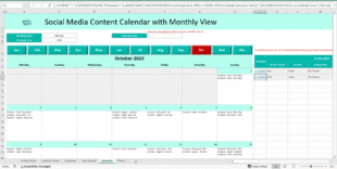 Sample Social Media Content Schedule Template Pdf Sample