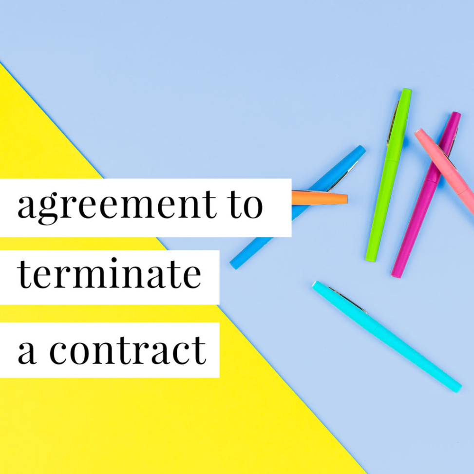 template to terminate contract agreement to terminate contract template example