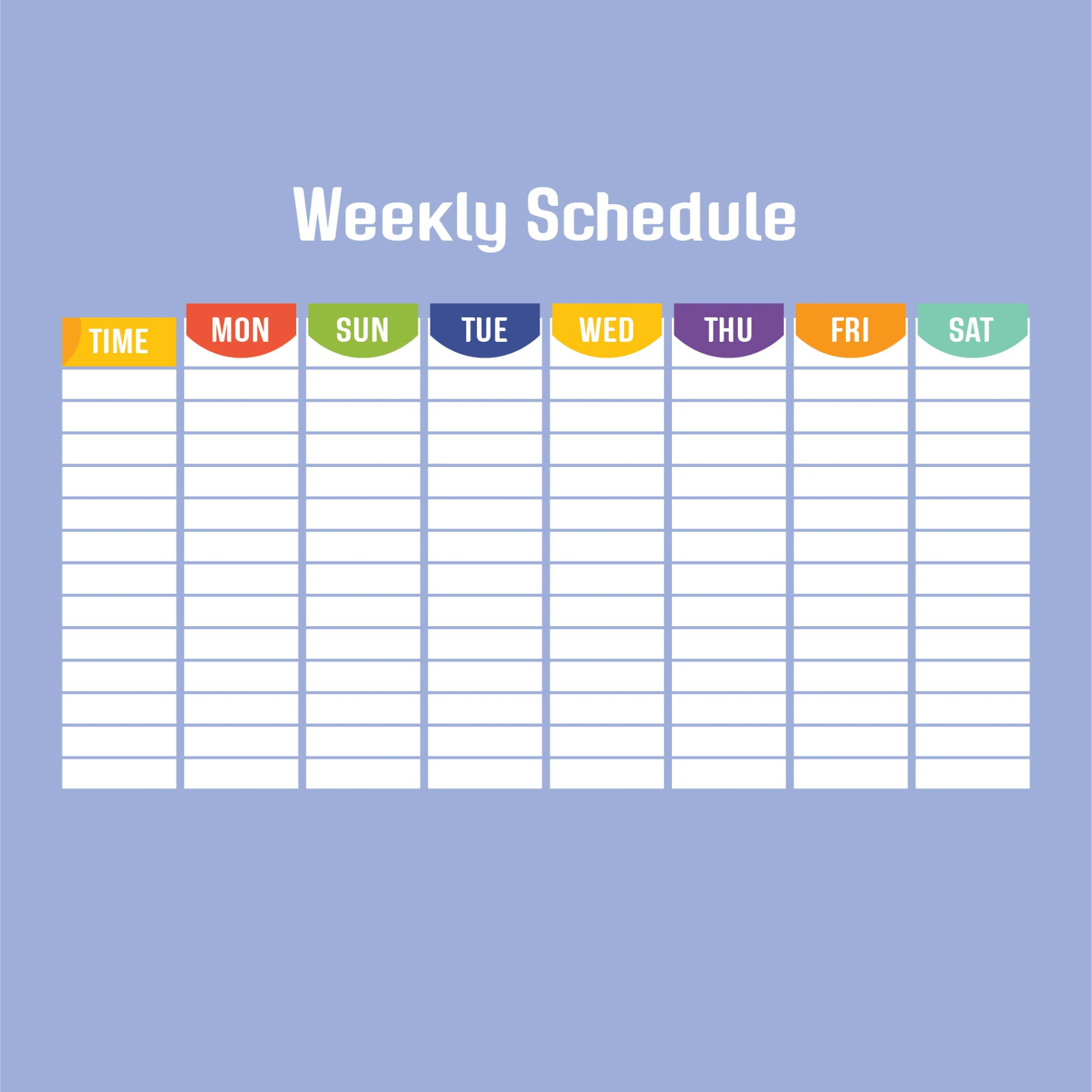 Blank Compressed Work Week Schedule Template Pdf