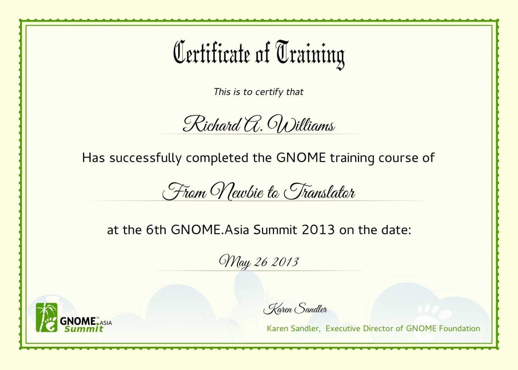 Custom Forklift Truck Training Certificate Template Word