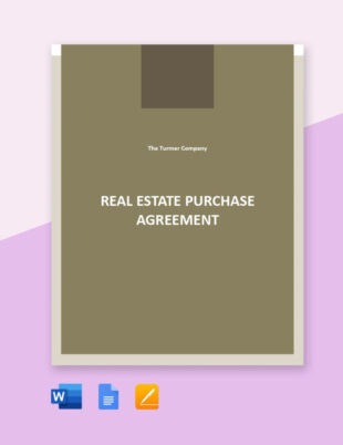 Editable Real Estate Team Contract Template Pdf