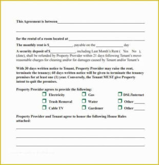 Free Blank Month To Month Rental Contract Template Doc Sample