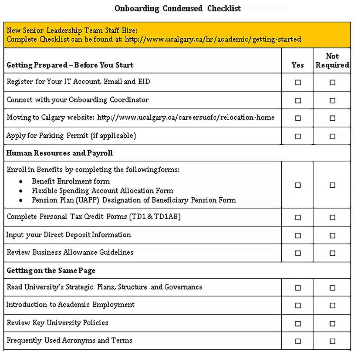 Free Blank Onboarding Training Schedule Template Excel Example