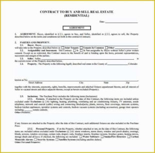 Free Custom For Sale By Owner Contract Template