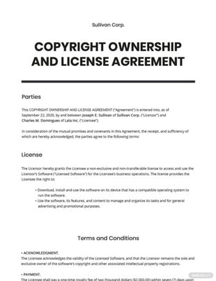 Free Custom Legal Contract Between Two Parties Template  Sample