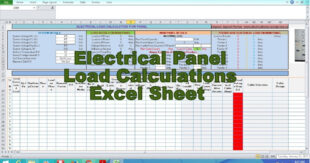 Free Editable Electrical Load Schedule Template Word Sample