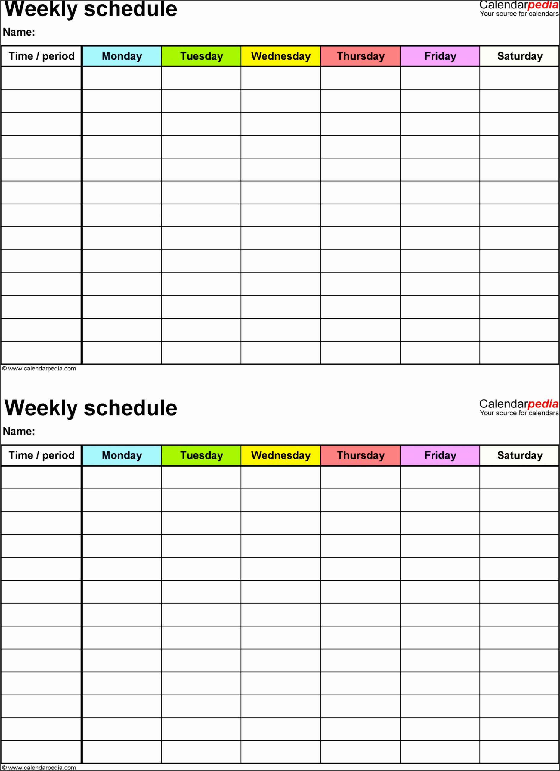 Free Printable Employee Daily Work Schedule Template Pdf Example