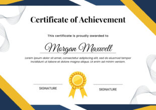 Manager Of The Month Certificate Template Sample