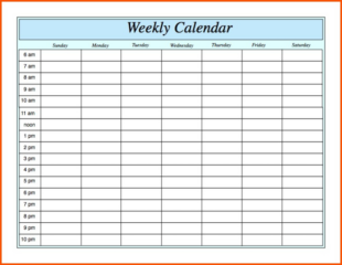 Printable Compressed Work Week Schedule Template Word