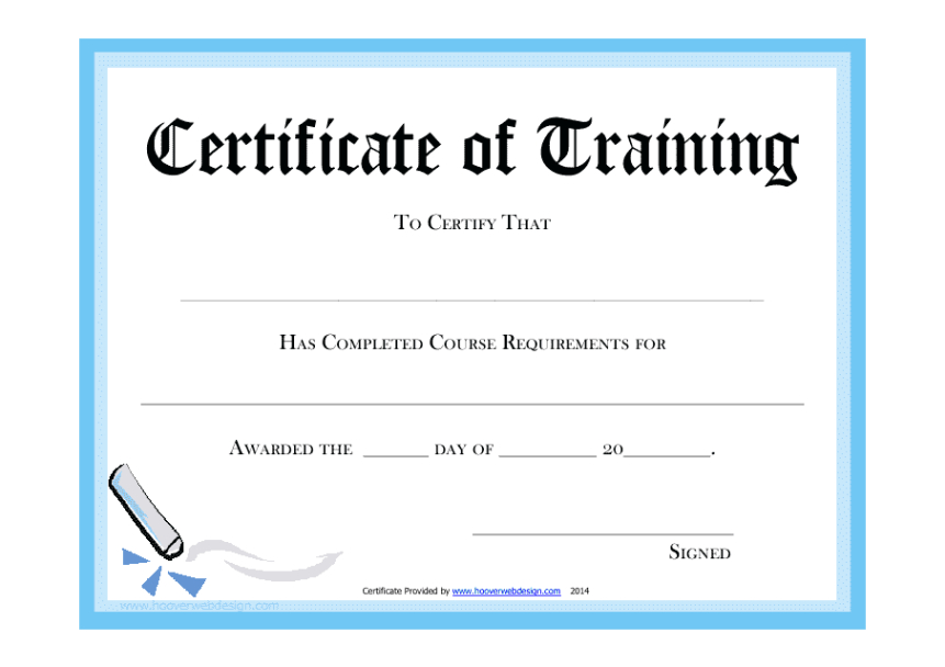 Printable Dementia Training Certificate Template Word