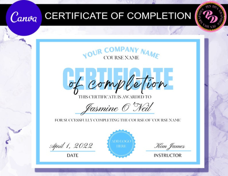 Printable Lash Training Certificate Template Pdf