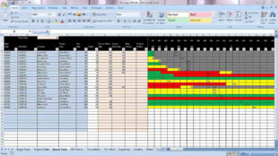 Printable Master Production Schedule Template  Example