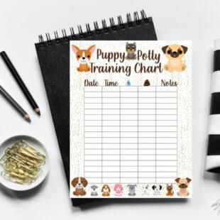 Printable Puppy Potty Training Schedule Template Doc Sample