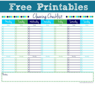 Blank Dental Office Cleaning Schedule Template  Example