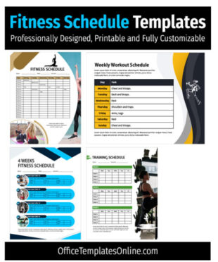 Editable Weekly Weight Training Schedule Template Doc