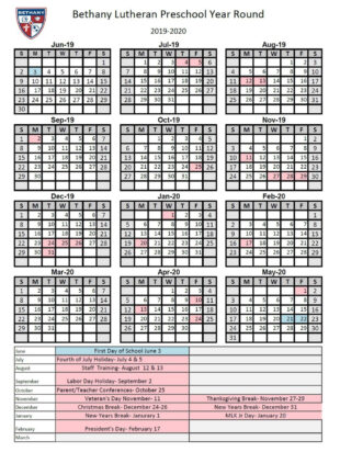 Editable Year Round School Schedule Template Excel Sample