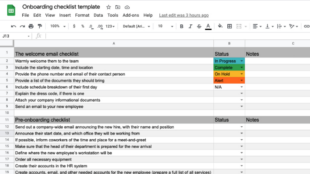 Free Blank Onboarding Training Schedule Template Word