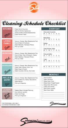 Free Blank Run Zone Cleaning Schedule Template Doc Example