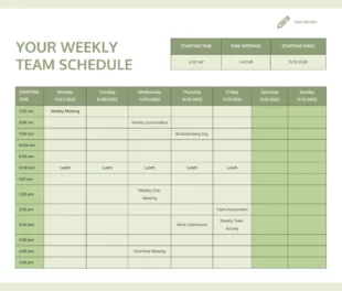 Free Printable Employee Daily Work Schedule Template Pdf