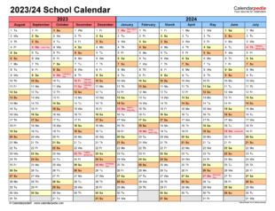 Free Printable Year Round School Schedule Template Excel Sample