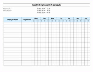 Free Sample Employee Monthly Work Schedule Template Excel