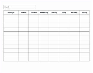 Free Sample Employee Monthly Work Schedule Template Excel Sample