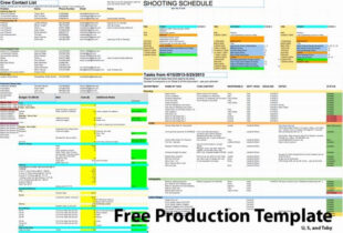 Free Sample Film Post Production Schedule Template Word Example