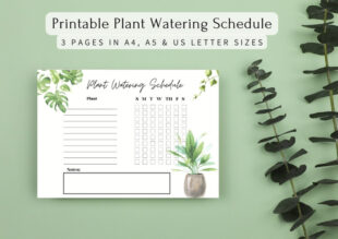 Free Sample Indoor Plant Watering Schedule Template Doc Sample