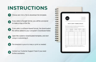 Free Sample Monthly Safety Training Schedule Template Pdf Sample