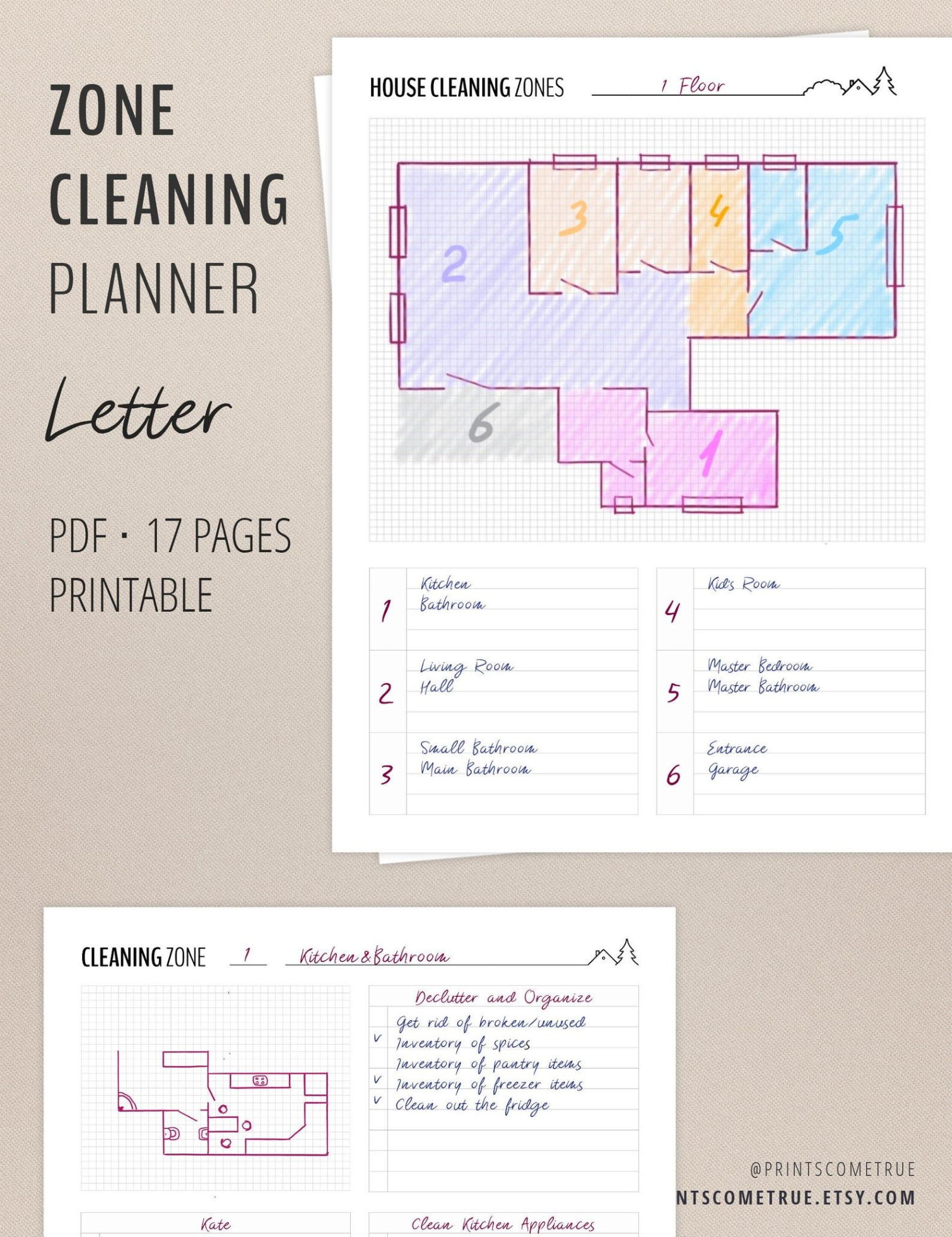 Free Sample Run Zone Cleaning Schedule Template Excel Example