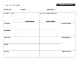 Free Sample Teaching Assistant Lesson Observation Template Pdf