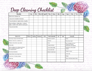 Printable Dental Office Cleaning Schedule Template Excel