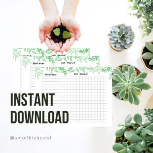 Printable Garden Watering Schedule Template Excel Example