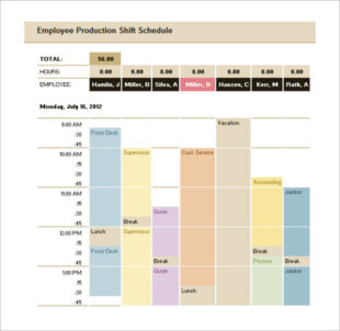 Printable Tv Show Production Schedule Template Word